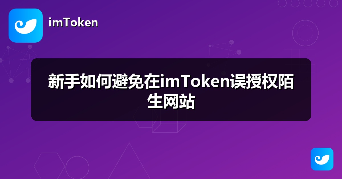 新手如何避免在imToken误授权陌生网站