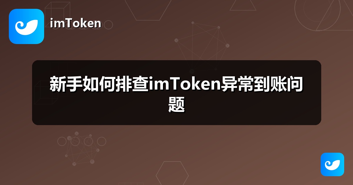 新手如何排查imToken异常到账问题