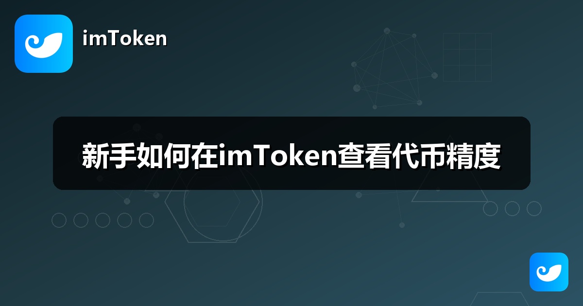新手如何在imToken查看代币精度